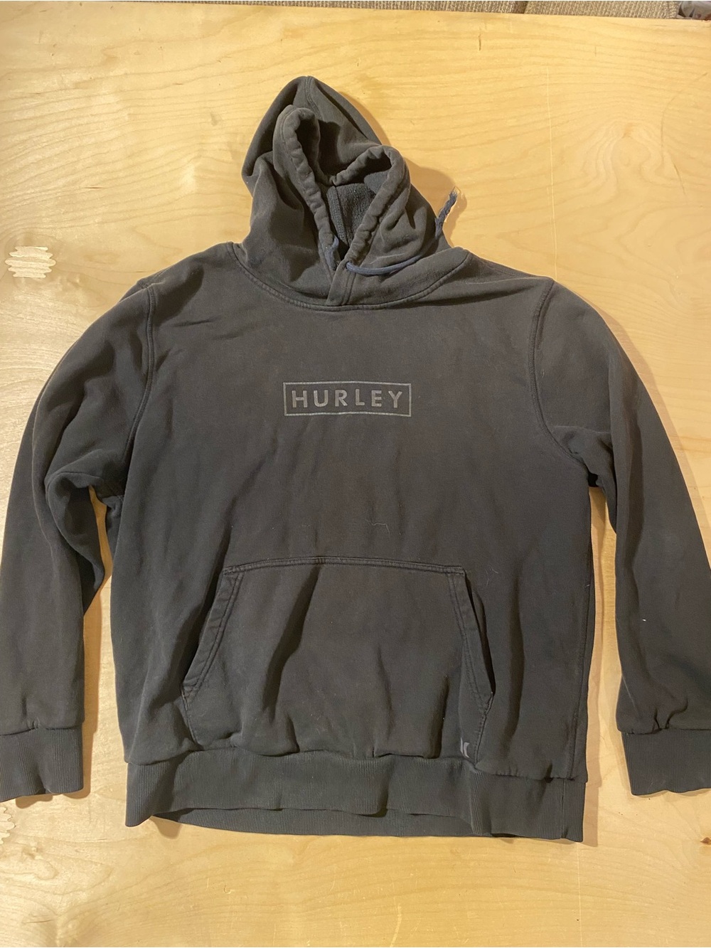 Hurley Men's Black Hoodie Sweatshirt Large (I)